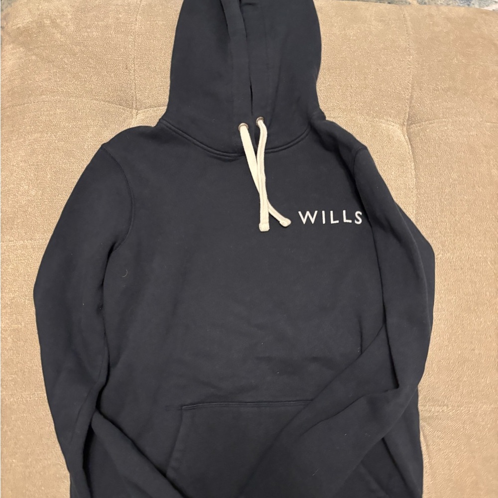 Jack Wills Blue Hoodie with Drawstrings and Logo